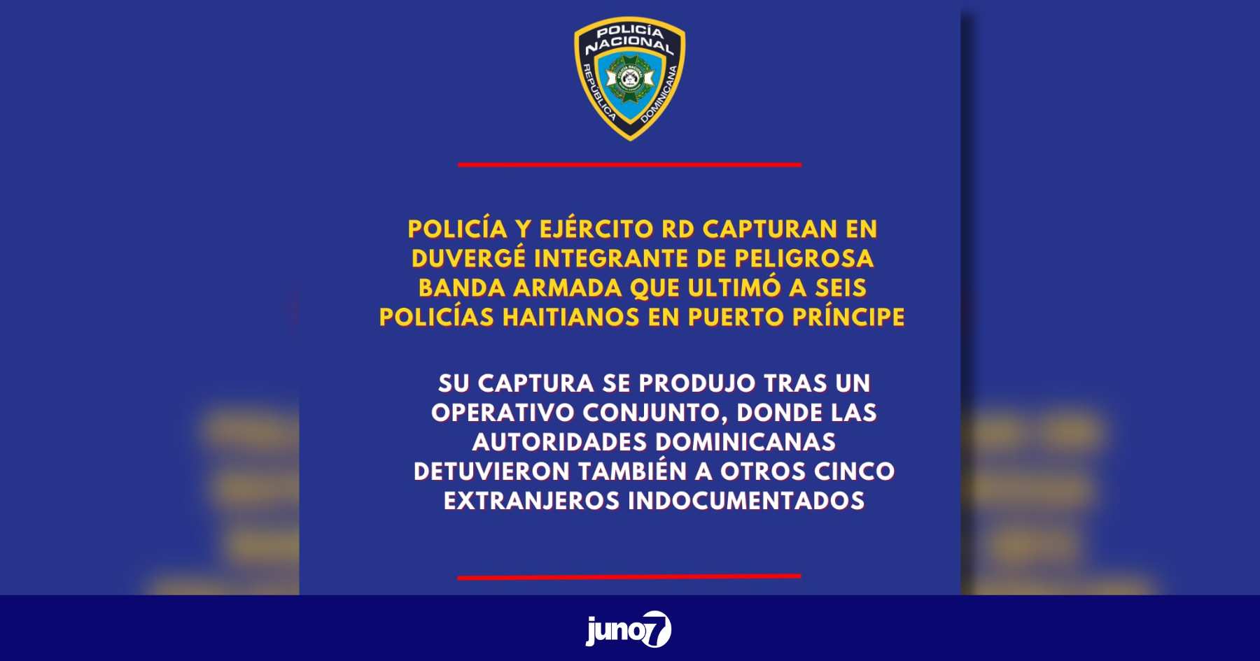 La police dominicaine annonce l'arrestation d'un présumé assassin des six policiers à Liancourt