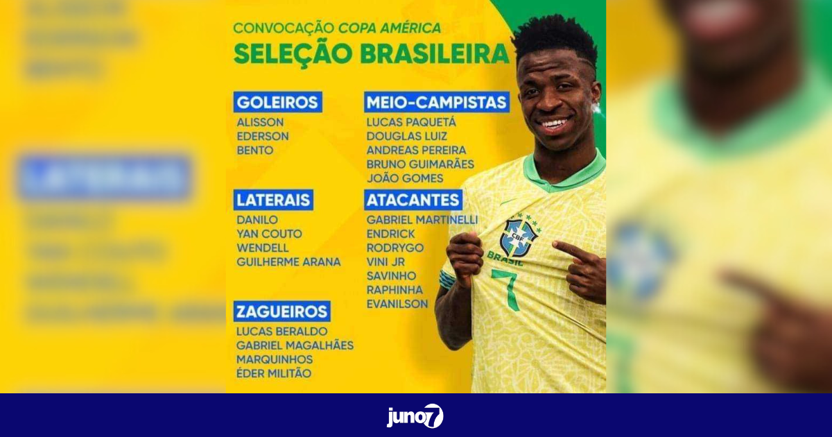 Copa America 2024 : la liste officielle du Brésil sans Neymar, Richarlison et Casemiro