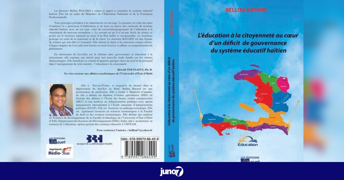 Bellita Bayard, Ph. D., signera ce 8 juin un ouvrage révélateur sur les défis de l'éducation à la citoyenneté en Haïti