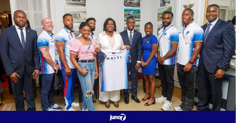 Les athlètes haïtiens venus participer aux Jeux Olympiques de Paris 2024, accueillis avec honneur par l'ambassade d'Haïti en France