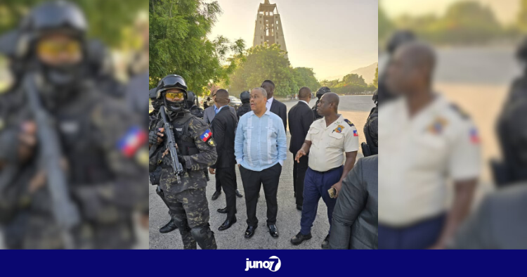 Garry Conille visite deux soldats blessés lors d’opérations contre des gangs armés