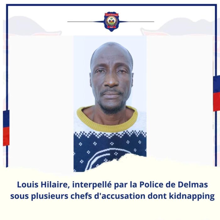 Arrestation de Louis Hilaire, accusé dans des affaires de kidnapping