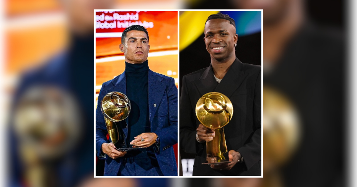 Vinicius Jr. et Cristiano Ronaldo récompensés aux Globe Soccer Awards 2024